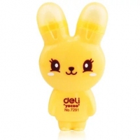 得力7291，修正带橡皮擦两用可爱卡通咪兔-6米