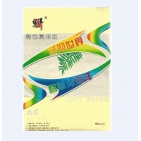 慧洋A4，70g彩色复印纸（1/50）浅色系-粉色/淡黄/淡蓝/浅绿