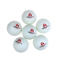 恒博HB102，2星乒乓球，6只装黄白训练用球