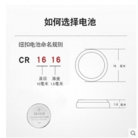 CR1616 双鹿 3V锂电池-5B撕卡装
