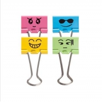 齐心B3684，萌彩色4#长尾夹