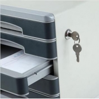 齐心B2202，七层金属文件柜，带锁