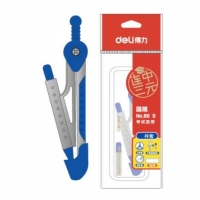 得力8639，学生圆规（1/12/192）带自动铅笔圆规