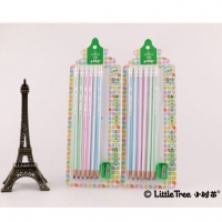 （特价）小树苗三角杆正姿铅笔（12支装）QD131203，HB铅笔/学生铅笔/吸塑卡装铅笔