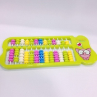 弘一优品AD9210，塑料杆彩色珠算盘-13位7珠