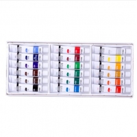 得力73857，美术绘画18色丙烯颜料 盒装