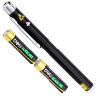 得力3933，红外线教鞭笔手电亮光笔 红光激光灯教学笔 颜色随机