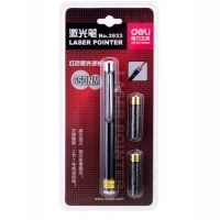 得力3933，红外线教鞭笔手电亮光笔 红光激光灯教学笔 颜色随机