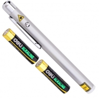 得力3933，红外线教鞭笔手电亮光笔 红光激光灯教学笔 颜色随机