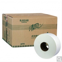 BJ02AB 清风 12卷整箱装，750g珍宝卷纸  大盘纸 厕纸 手纸