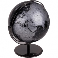 得力2163，金属地球仪 直径30cm，360度旋转金属底座世界地球仪