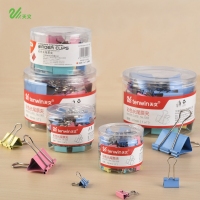 （特价）天文1311,1号彩色长尾票夹（1/48）51mm筒装长尾夹 51mm燕尾夹，票据夹