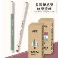 联优6204，0.38mm全针管卡通中性笔/学生中性笔（本小姐）