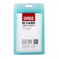 优和6614，竖式证件卡套/胸卡/工作证/学生工牌/门禁/公交卡套/证件套/员工胸牌/厂牌