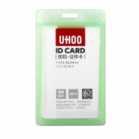 优和6614，竖式证件卡套/胸卡/工作证/学生工牌/门禁/公交卡套/证件套/员工胸牌/厂牌