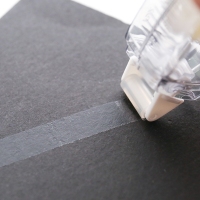 乐普升220，8mm*6m双面胶/可爱创意/黑白透明带芯可调节