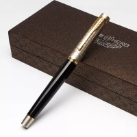 英雄752A，方格铱金笔 礼品钢笔 墨水笔 男士女士商务办公钢笔，精致礼盒