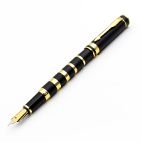 英雄770钢笔，磨砂金环铱金笔钢笔墨水笔精致礼盒