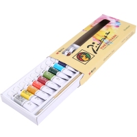 晨光LPL97609，学生水彩画颜料毕加索颜料套装12色