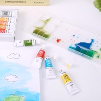 晨光LPL97609，学生水彩画颜料毕加索颜料套装12色