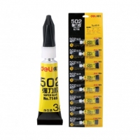 得力7146，3g卡装502强力胶水（8/192/384），3g/支