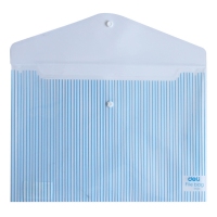 得力5630，A4纽扣袋/A4透明按扣文件袋