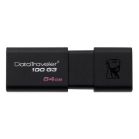 金士顿DT100G3,64G伸缩滑盖U盘 USB3.0优盘