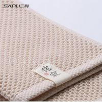 三利JS813，72*33cm精梳棉蜂巢侘寂洗脸面巾柔软日式男女大人双面纱布耐脏薄毛巾/柔软吸水面巾74g左右/条