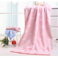 金号G3289WH，120*64cm纯棉柔软吸水柔软割绒全棉儿童宝宝浴巾280g左右/条