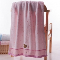 金号3366WH，130*66cm纯棉浴巾/无捻柔软宝宝浴巾/婴儿浴巾卡通可爱290g左右/条