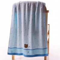 金号3366WH，130*66cm纯棉浴巾/无捻柔软宝宝浴巾/婴儿浴巾卡通可爱290g左右/条