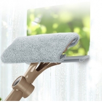 伸缩杆双面擦玻璃刮水器