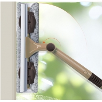 伸缩杆双面擦玻璃刮水器