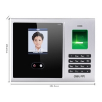 得力3749，人脸识别考勤机，指纹机 打卡机 新款免软件人脸/指纹考勤机