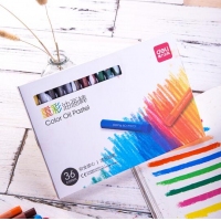 得力72088，36色油画棒/儿童油画棒/丝滑蜡笔/宝宝蜡笔涂色笔