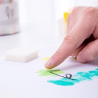 得力73871，6色手指画颜料可水洗儿童绘画/涂鸦益智早教
