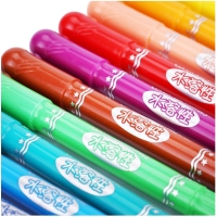 得力72054，12色旋转油画棒/水溶性蜡笔/儿童蜡笔安全无毒可水洗