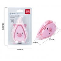 得力7241，5mm*6m卡通动物修正带学生创意文具大容量改正带修改带改错带