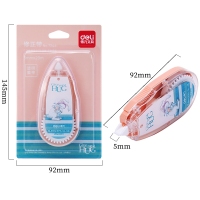 得力7244，5mm*20m卡通动物修正带学生创意文具大容量改正带修改带改错带