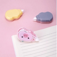 得力7231，5mm*5m卡通动物修正带学生创意文具大容量改正带修改带改错带