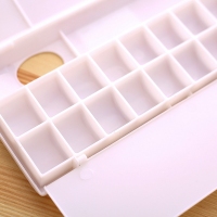 得力9401，17格多功能折叠颜料调色盒 美术生专用调色碟 水粉水彩调色盘 