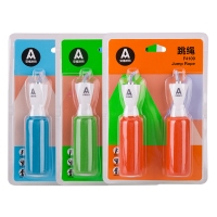 安格耐特F4109，跳绳泡棉防滑棉绳轴承体能训练2.8m