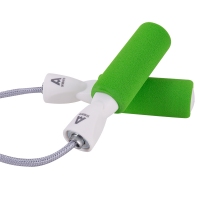 安格耐特F4109，跳绳泡棉防滑棉绳轴承体能训练2.8m