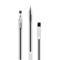 得力S40,财务用品中性笔/学生极细中性笔 记账 碳素笔 0.3mm ,配套笔芯S750