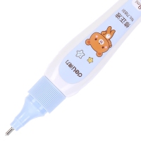 得力71851，修正液涂改液快干修正液白色卡通图案可爱学生文具