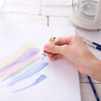 得力73865，12色5ml中国画绘画颜料国画颜料 73865