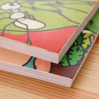 得力73358/73359，想象篇填色本儿童艺术涂色书画画涂鸦画本绘画图册-红色/绿色