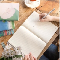 得力PT1680，16K 80页几米-忘记亲一下系列胶套软抄本记事本笔记本子 