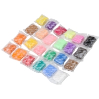 得力6452，24色魔趣轻型粘土（1/18/36）得力24色轻泥 黏土粘土儿童橡皮泥彩泥太空泥