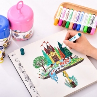 得力70688，12色汪汪队立大功可水洗学生水彩笔儿童绘画笔